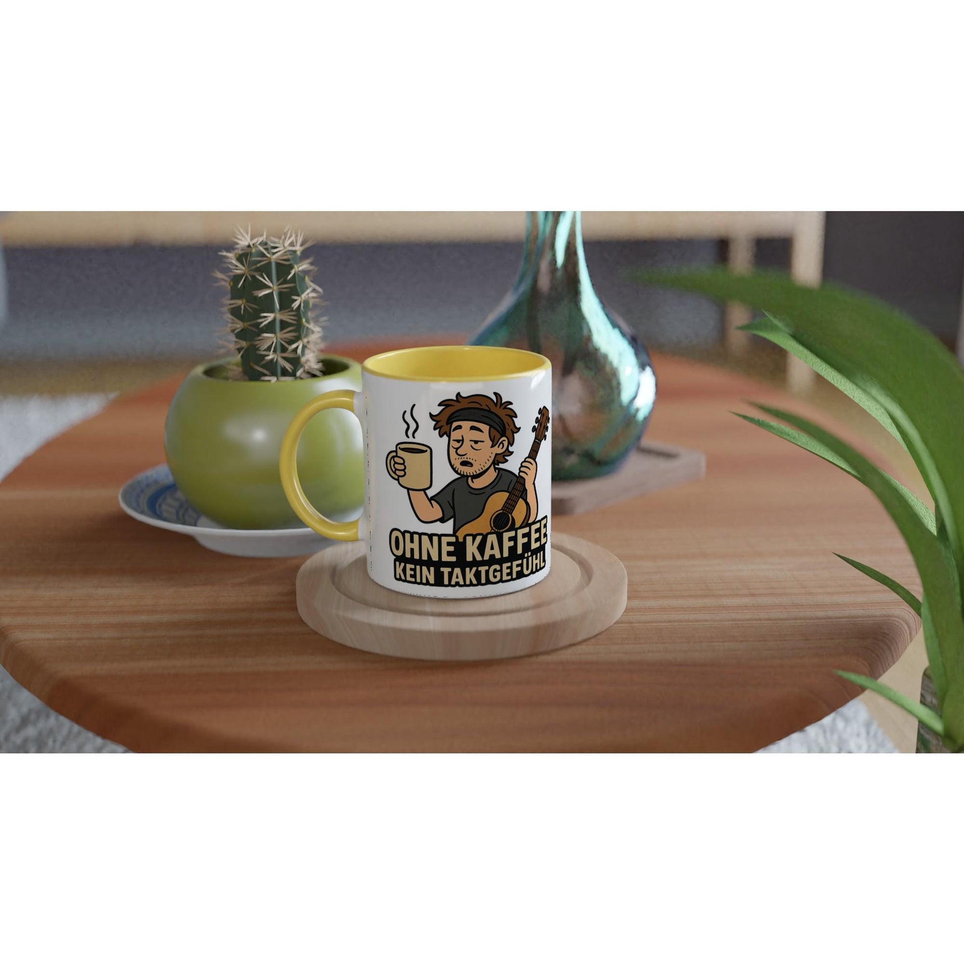 Bunte Keramiktasse – Perfekte 11oz Kaffeetasse mit Farbigen...