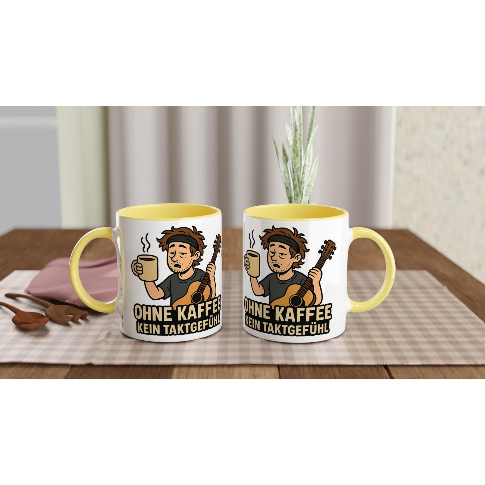 Bunte Keramiktasse – Perfekte 11oz Kaffeetasse mit Farbigen...