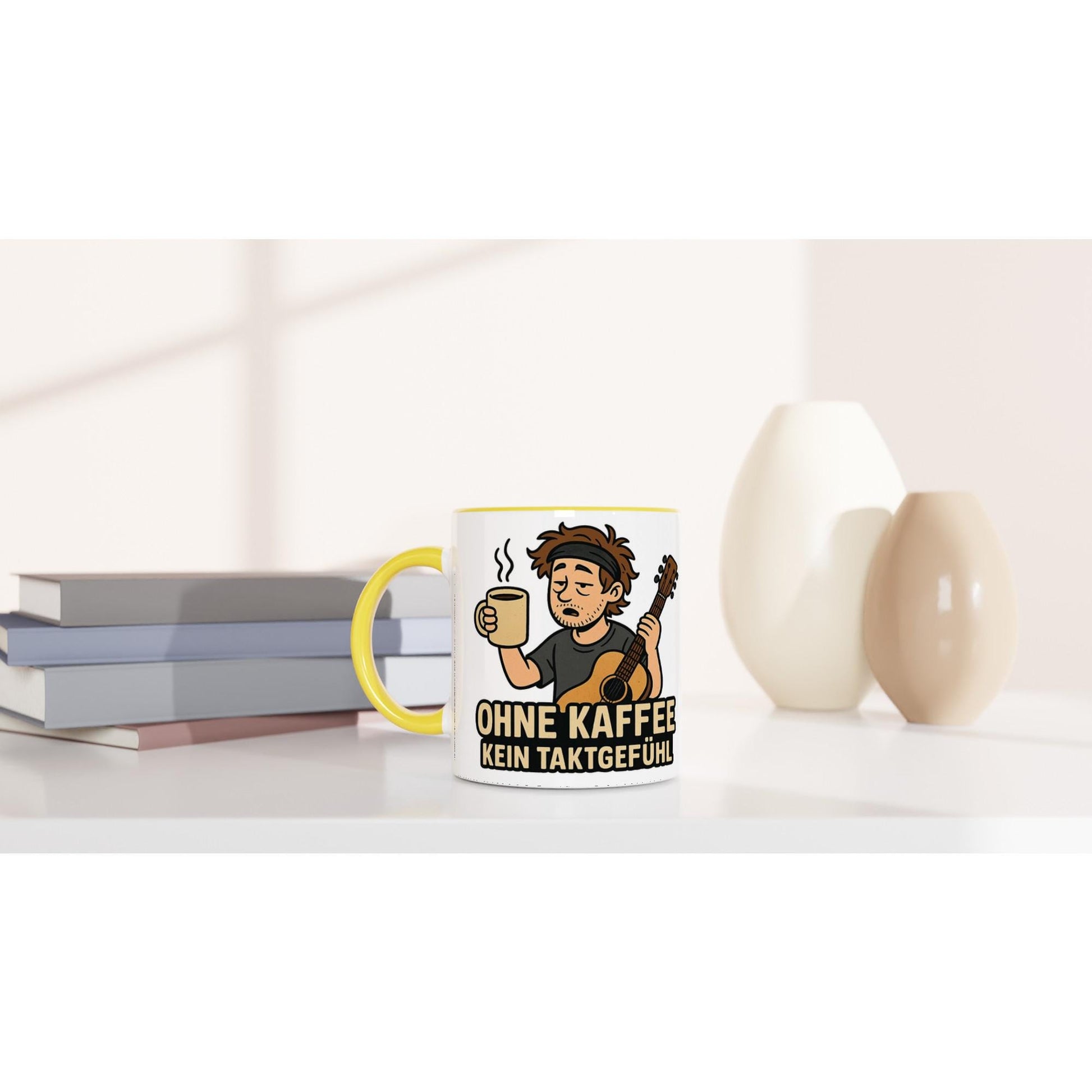 Bunte Keramiktasse – Perfekte 11oz Kaffeetasse mit Farbigen...