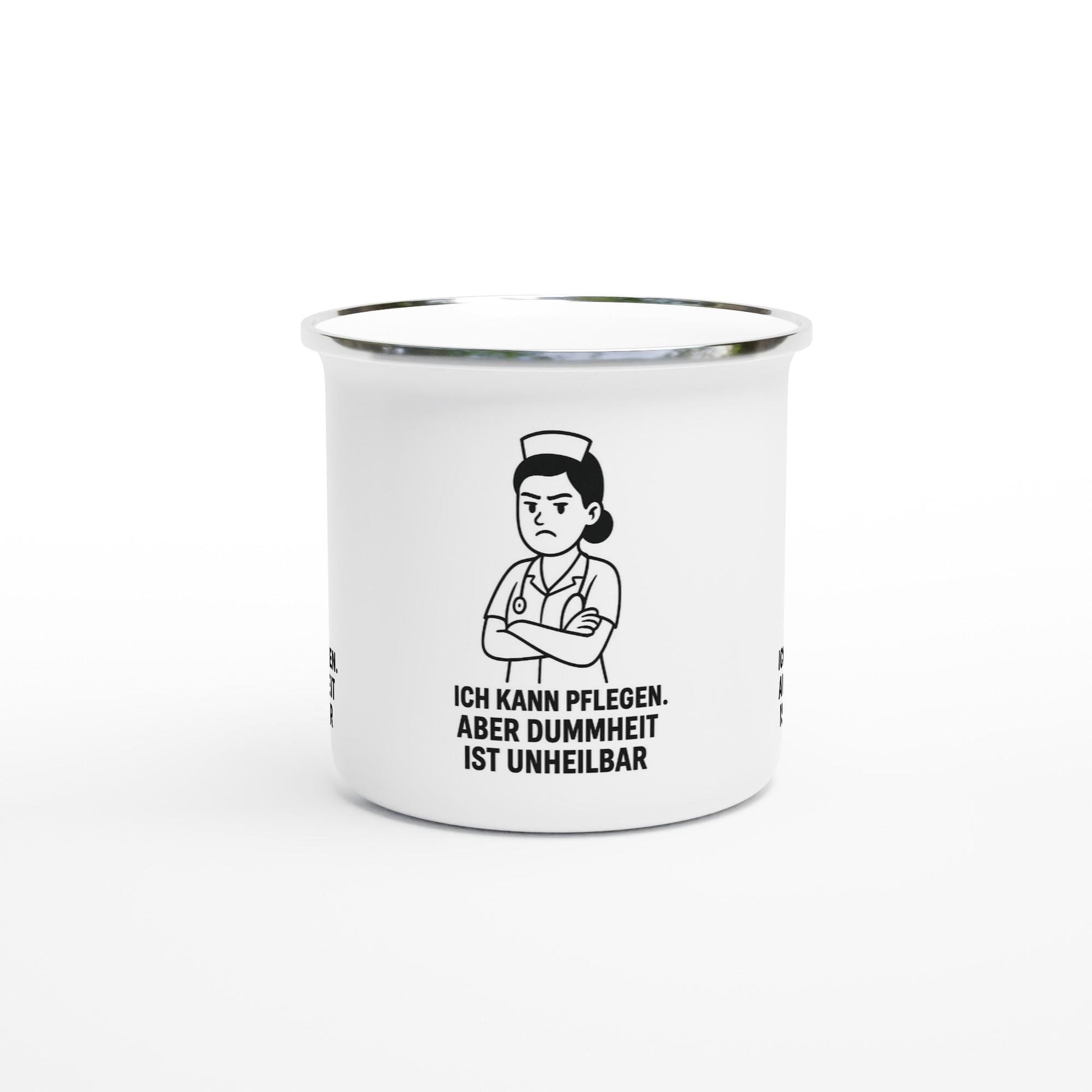 ich kann pflegene Emaille-Tasse - 12oz Camping Tasse mit...