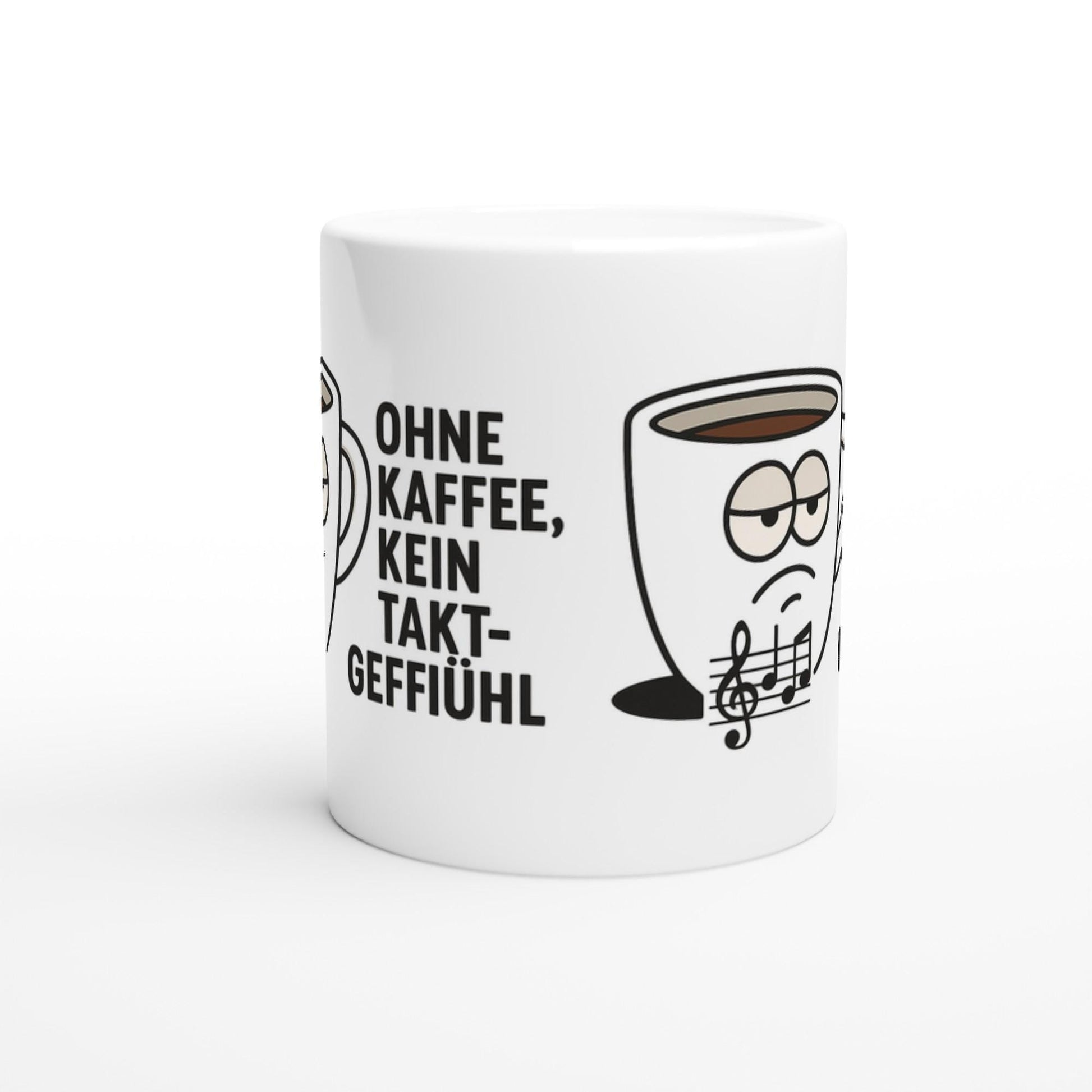 Weiße Keramiktasse