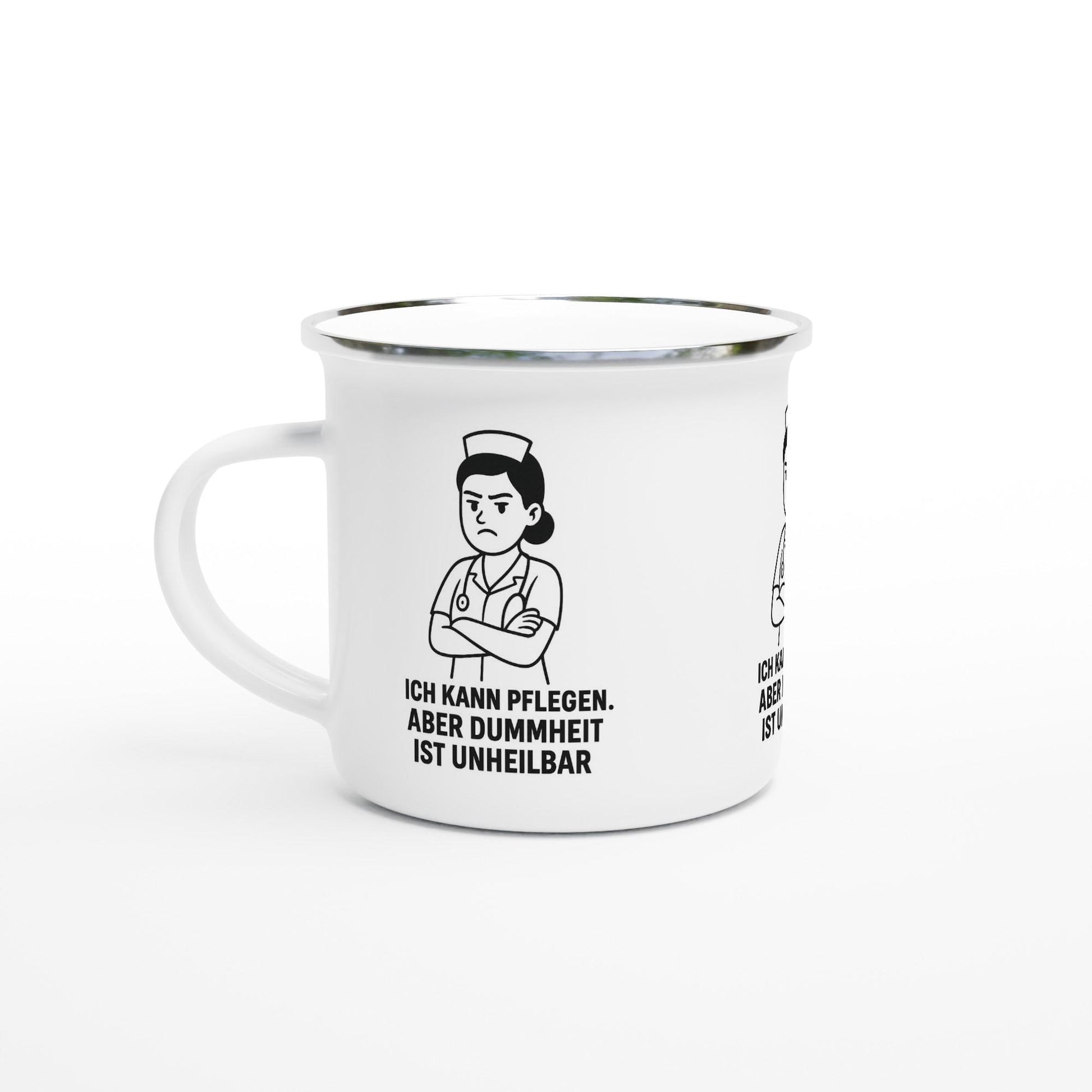 ich kann pflegene Emaille-Tasse - 12oz Camping Tasse mit...