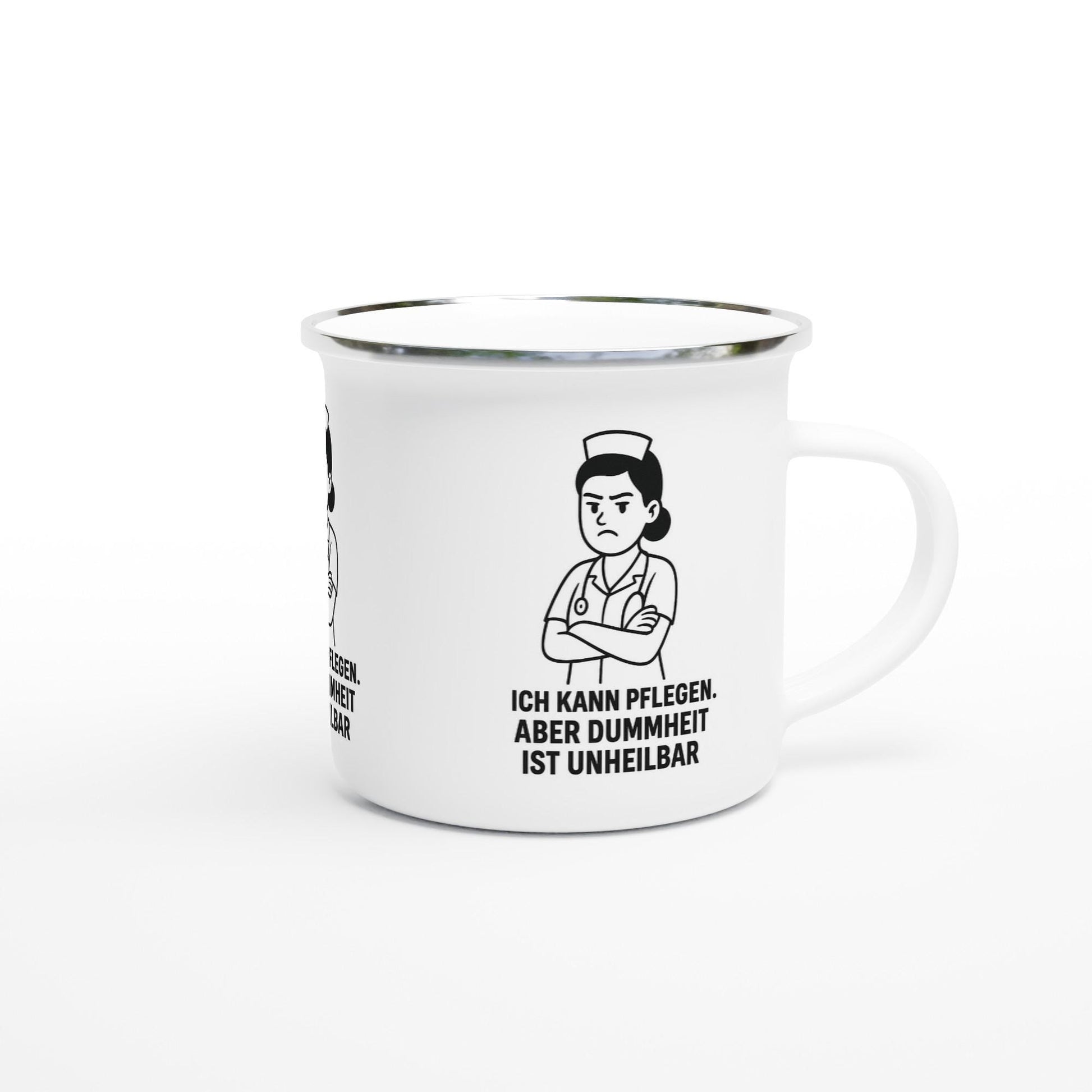 ich kann pflegene Emaille-Tasse - 12oz Camping Tasse mit...