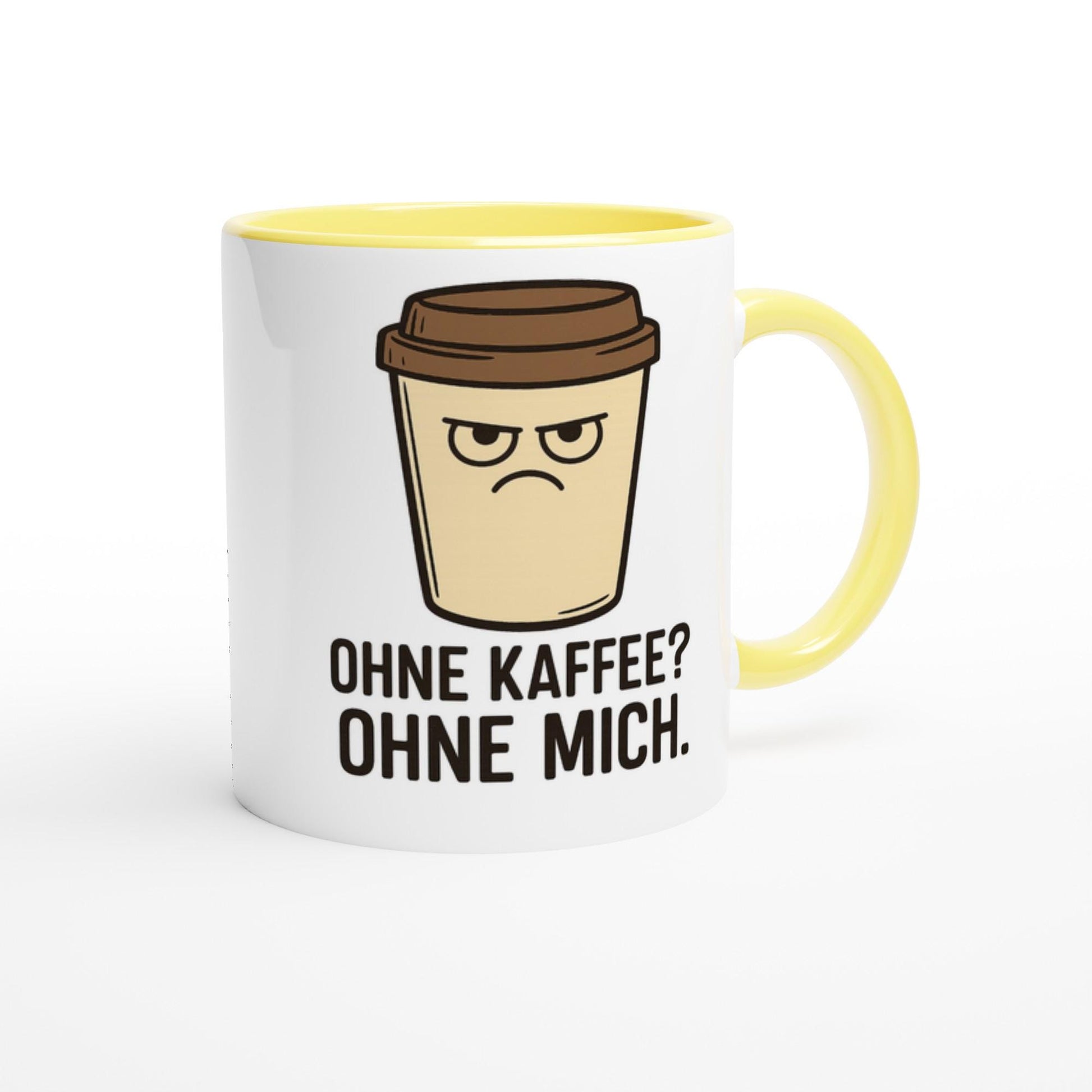 Keramiktasse Geschenkidee mit witzigem Kaffee-Motiv