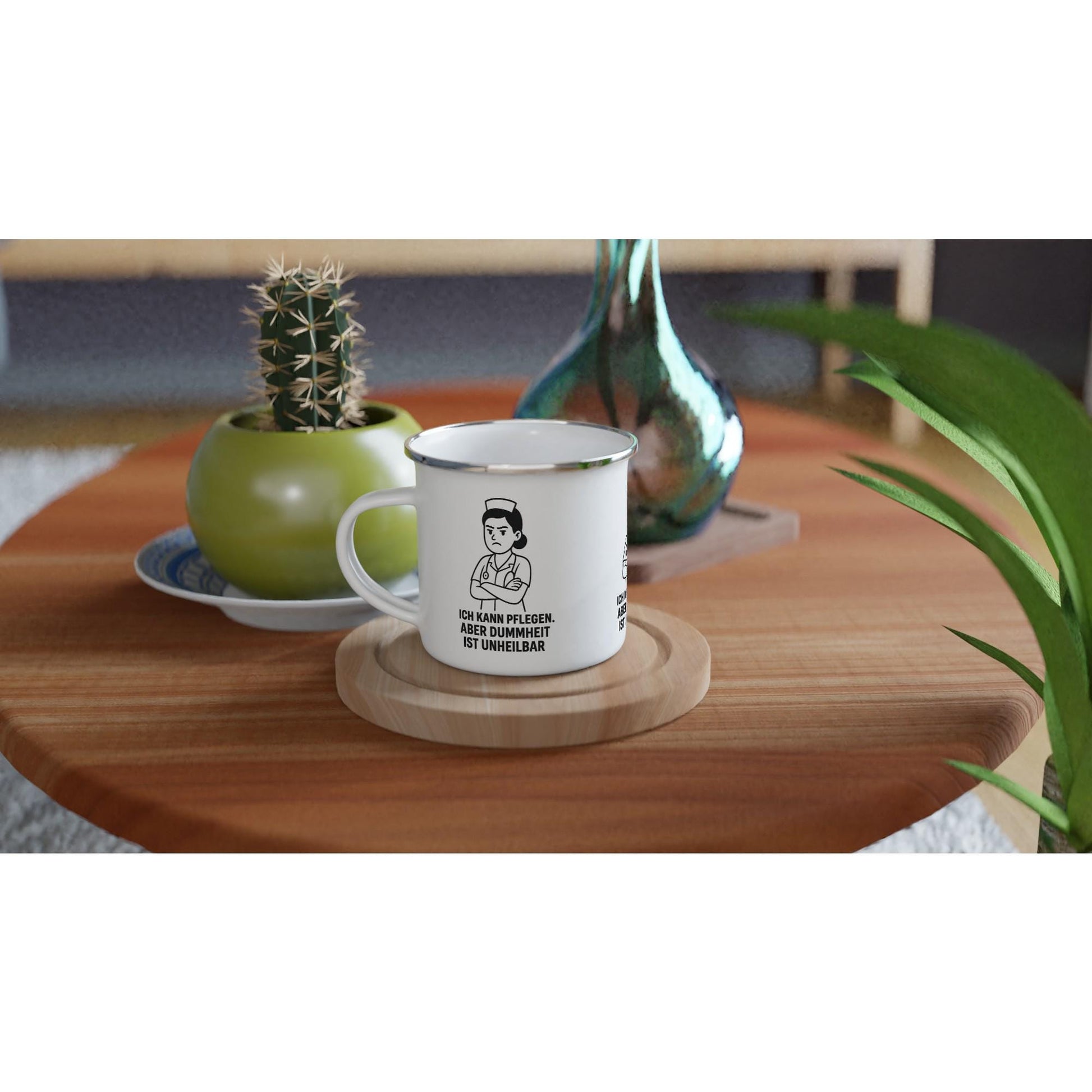 ich kann pflegene Emaille-Tasse - 12oz Camping Tasse mit...