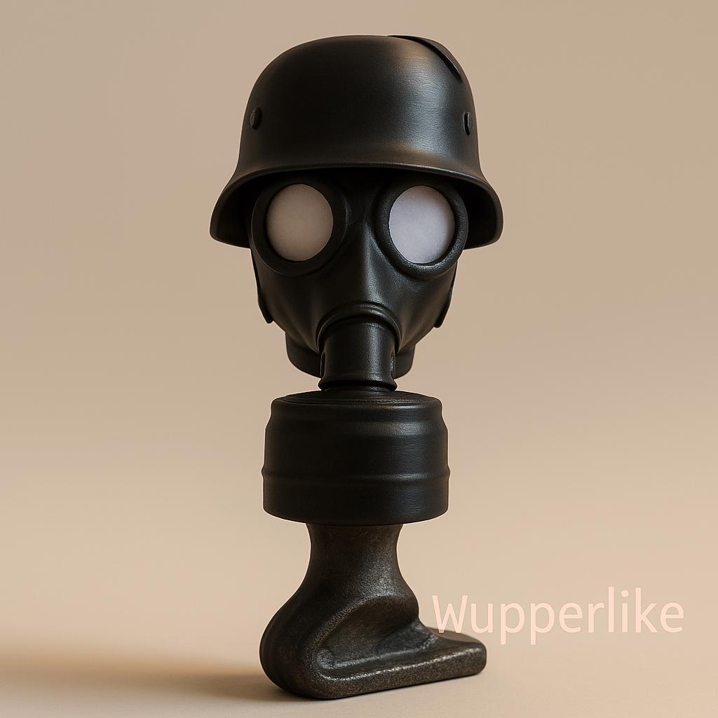 Anhängerkupplung Deko Gasmaske Helm – Schutzkappe 50 mm –...