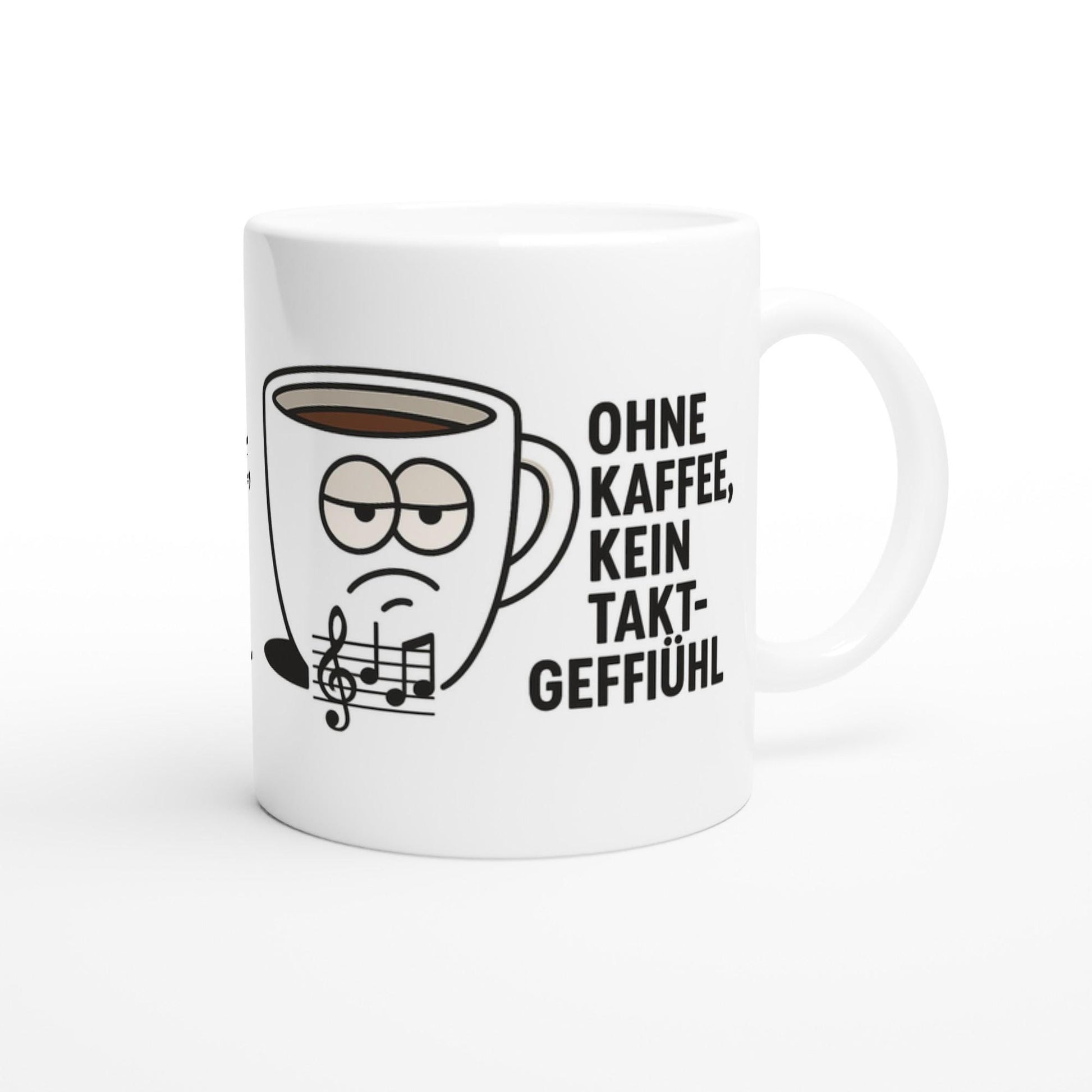 Weiße Keramiktasse