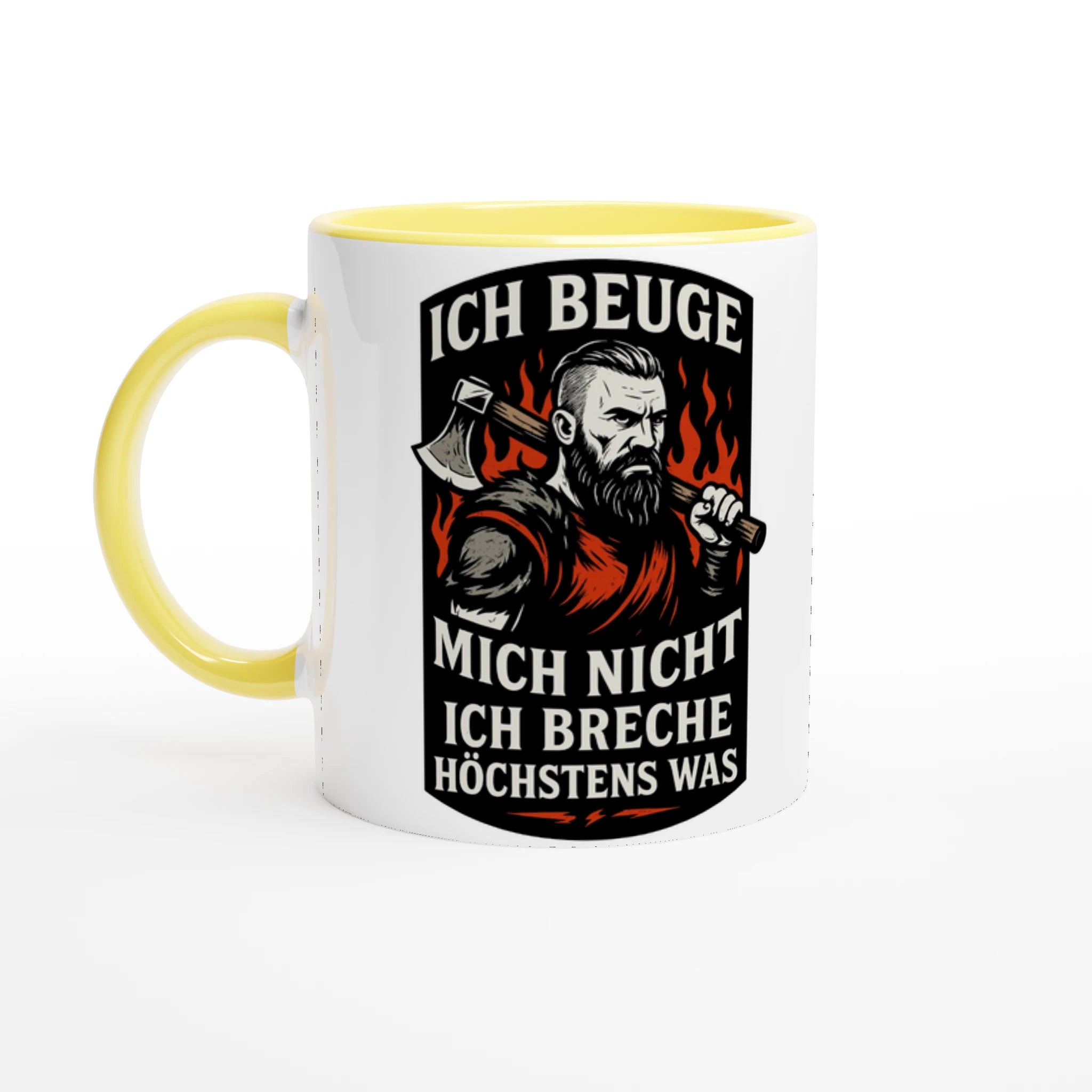 Wupperlike Tasse Geschenk für Kämpfer mit Rückgrat mit starkem Wikingerdesign und Mut Spruch