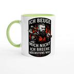 Wupperlike Tasse Geschenk für Kämpfer mit Rückgrat mit Aufdruck Ich beuge mich nicht Motiv