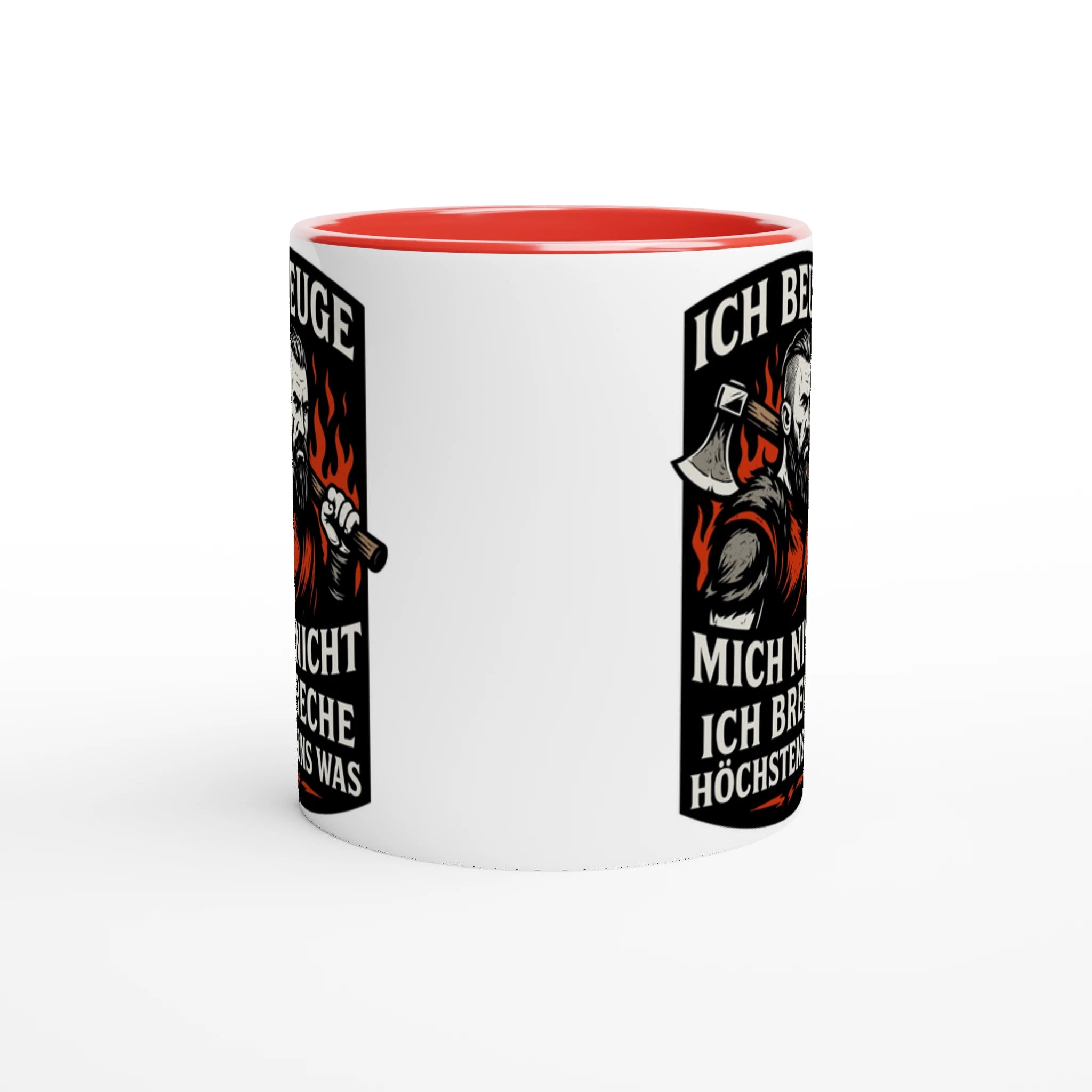 Wupperlike Tasse mit Motiv und Text als Geschenk für Kämpfer mit Rückgrat in Rot und Weiß