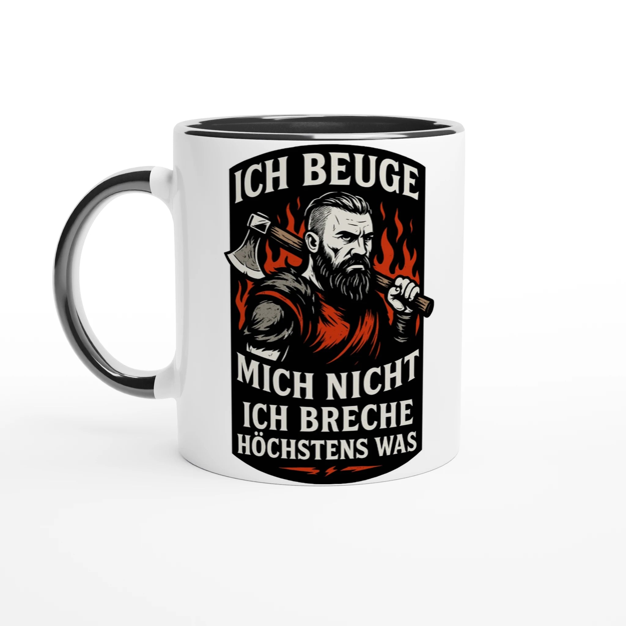 Wupperlike Tasse mit Aufdruck Ich beuge mich nicht Ich breche höchstens was Geschenk für Kämpfer mit Rückgrat