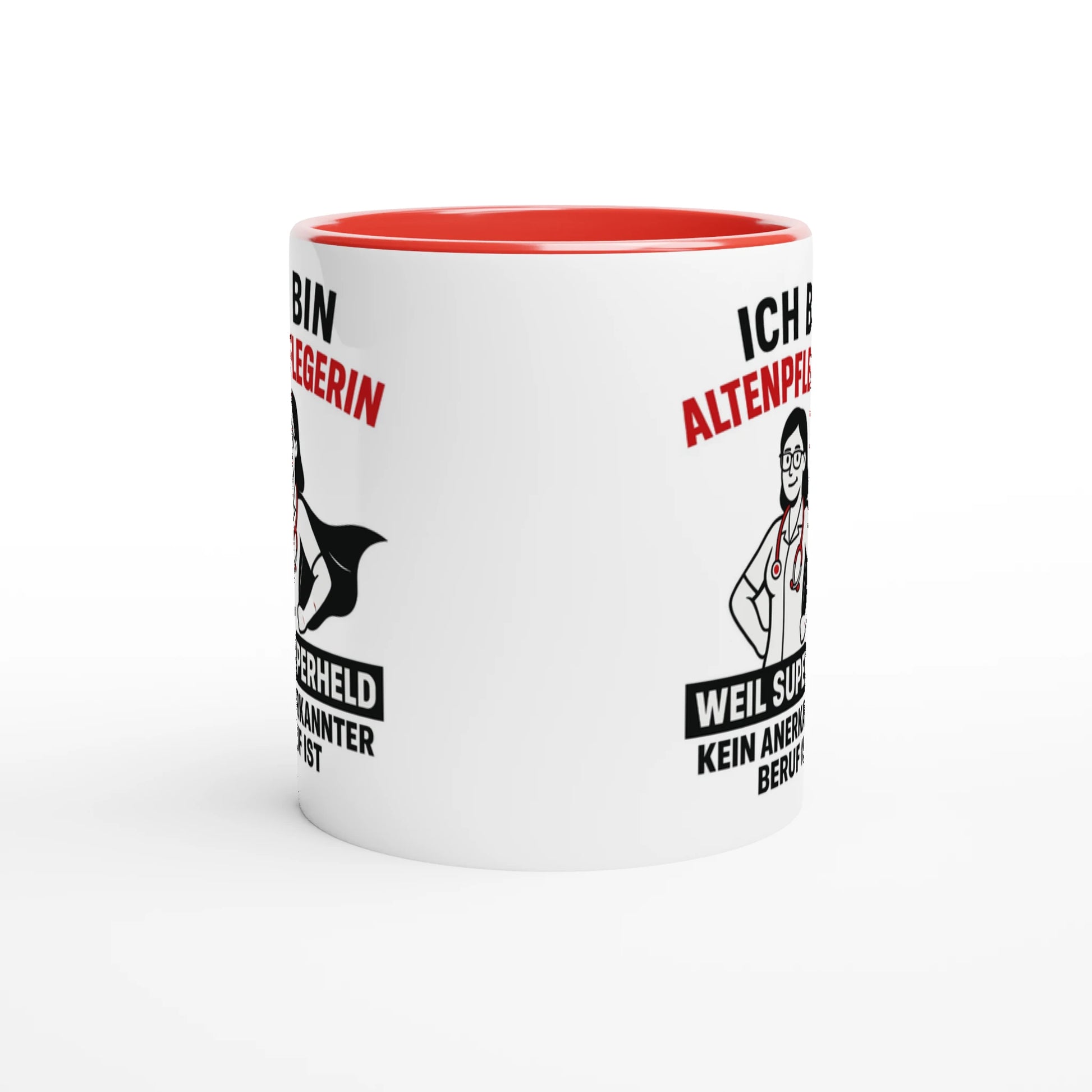 Wupperlike Tasse mit lustigem Altenpflegerinnen Motiv perfekt als Geschenkidee für Altenpflegerinnen