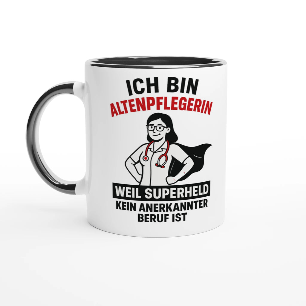 Wupperlike Tasse mit Aufdruck Ich bin Altenpflegerin als Geschenkidee für Altenpflegerinnen