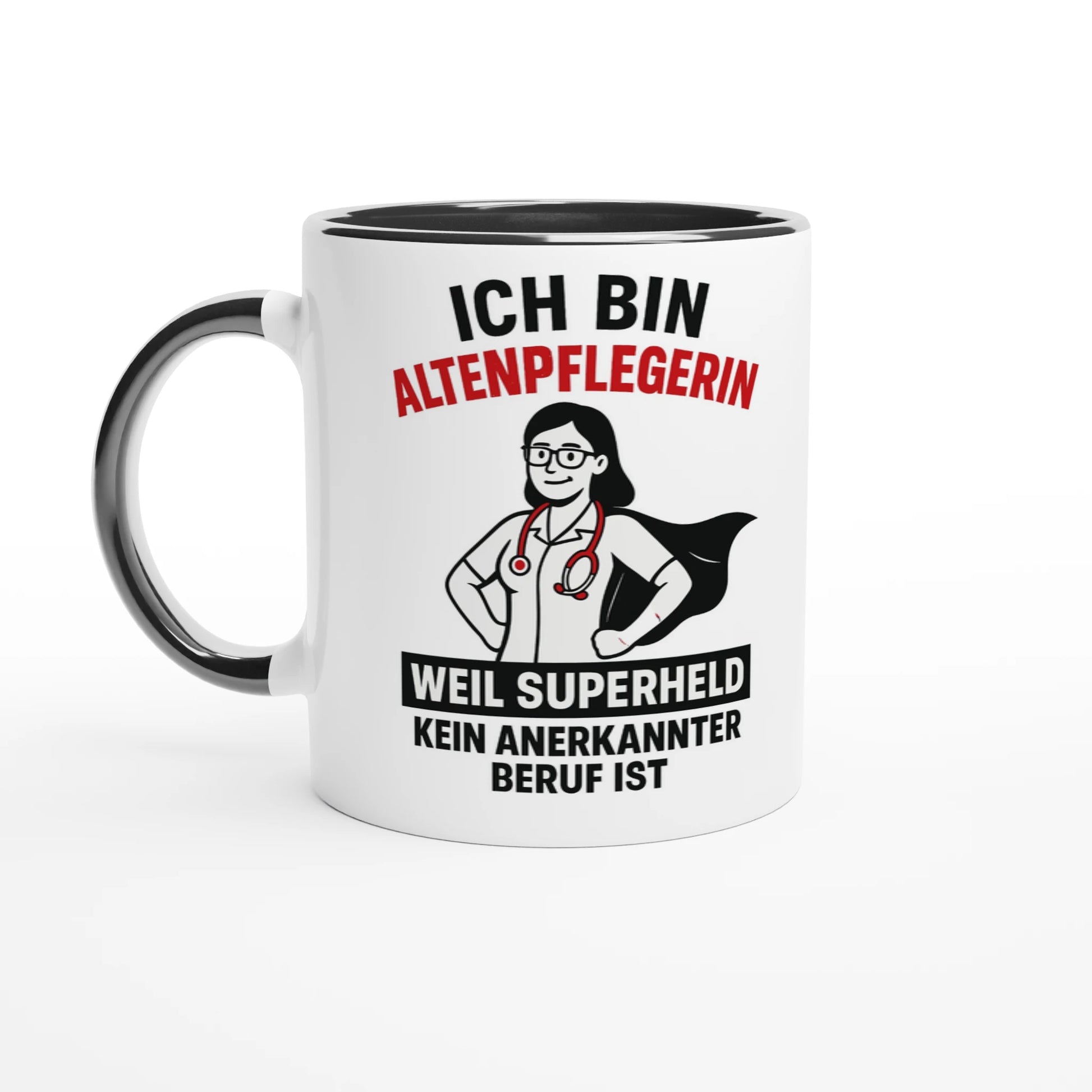 Wupperlike Tasse mit Aufdruck Ich bin Altenpflegerin als Geschenkidee für Altenpflegerinnen