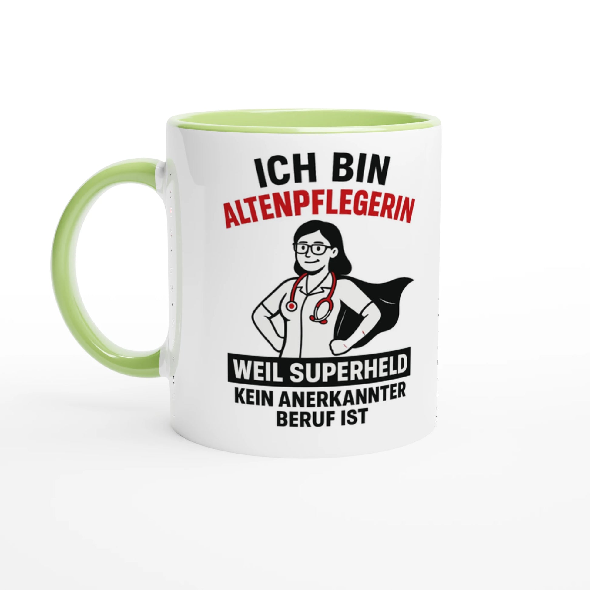 Wupperlike Tasse mit Aufdruck Ich bin Altenpflegerin Geschenkidee für Altenpflegerinnen