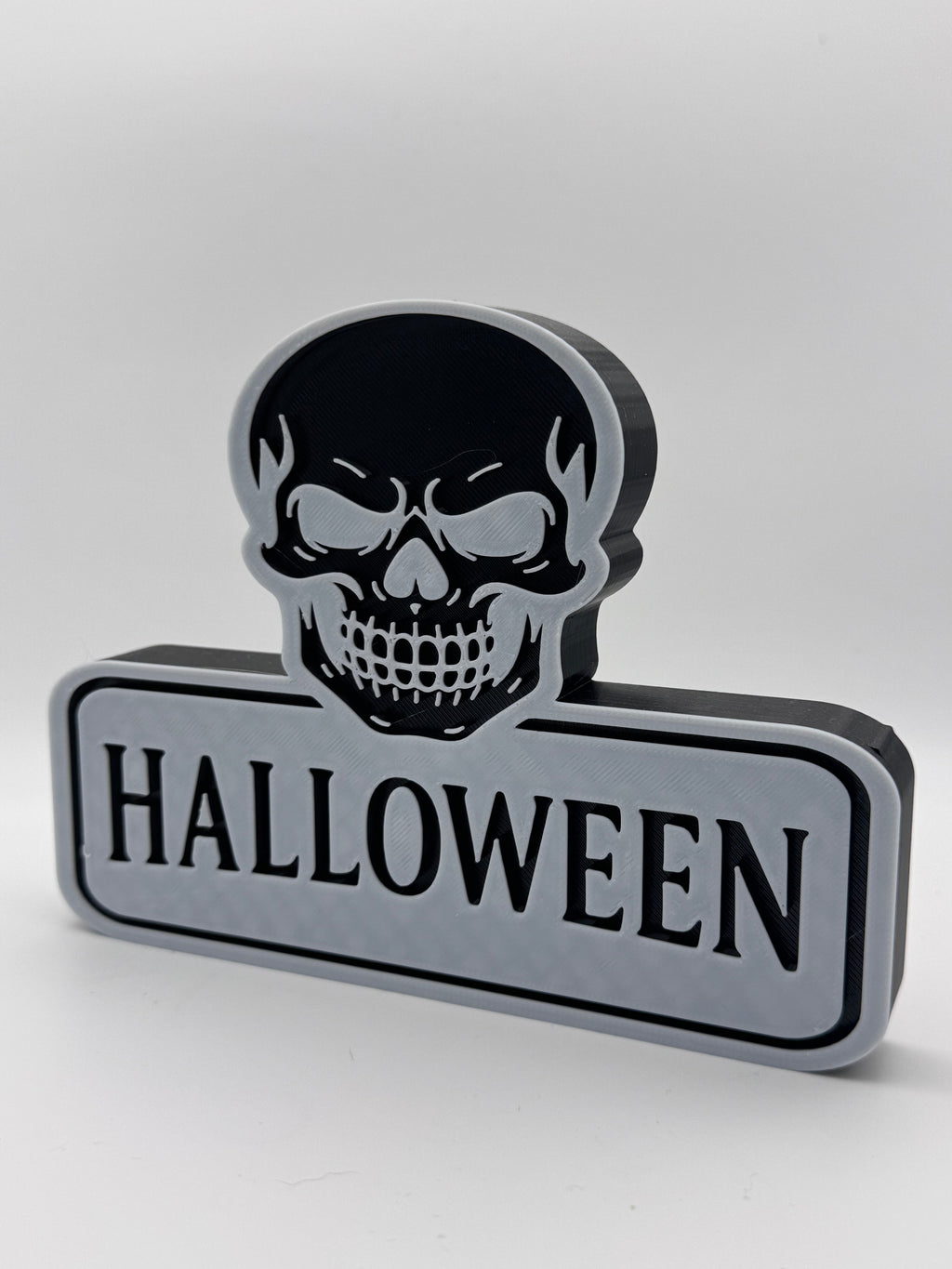 Wupperlike Halloween Dekoration mit Totenkopf und Schriftzug Halloween für gruselige Halloween Dekoideen