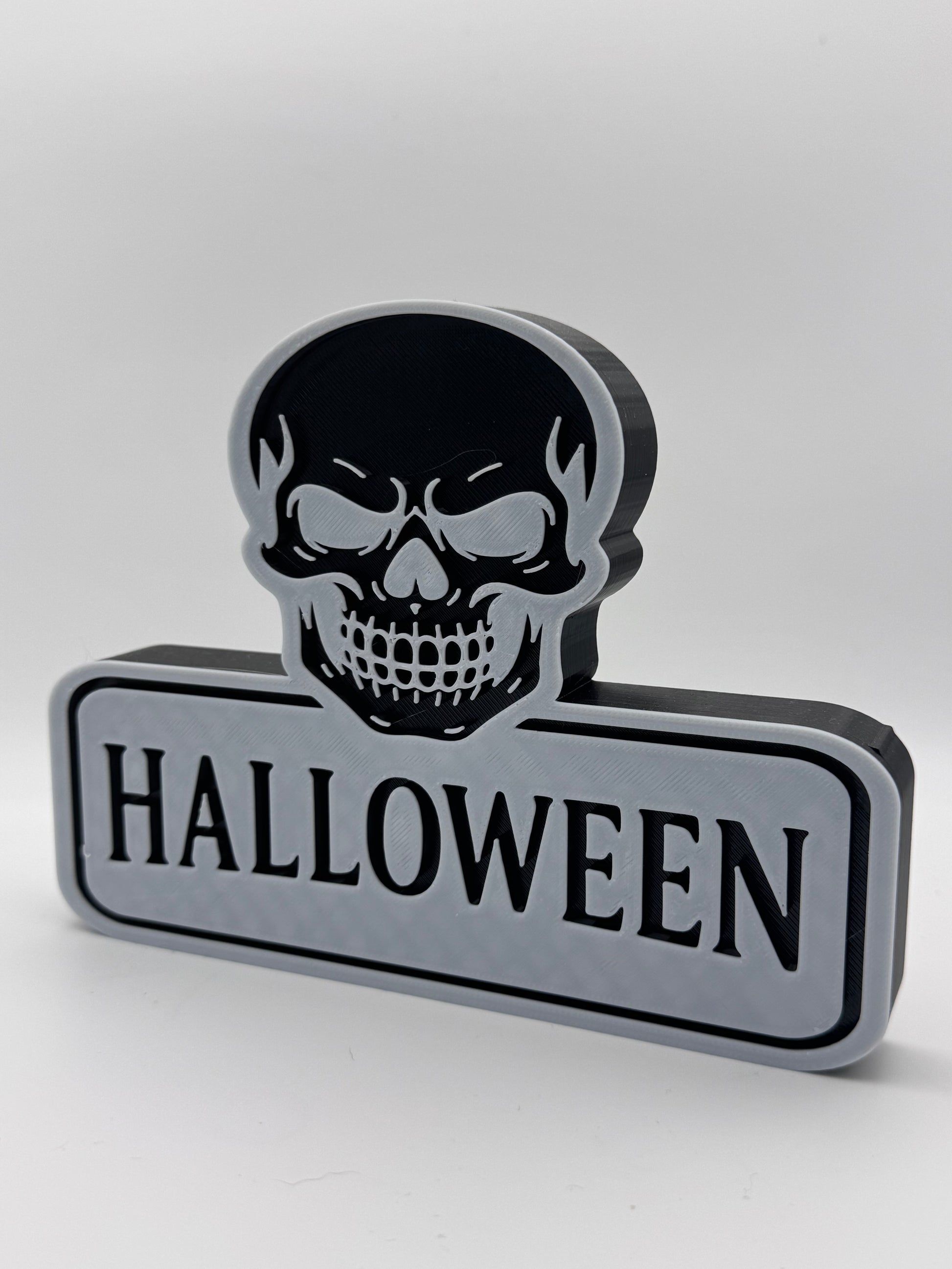 Wupperlike Halloween Dekoration mit Totenkopf und Schriftzug Halloween für gruselige Halloween Dekoideen