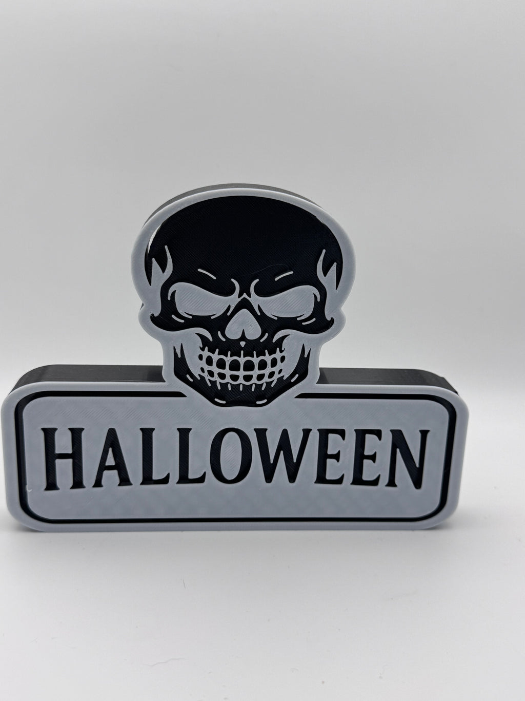 Wupperlike Halloween Dekoration mit Totenkopf und Schriftzug Halloween gruselige Halloween Dekoideen