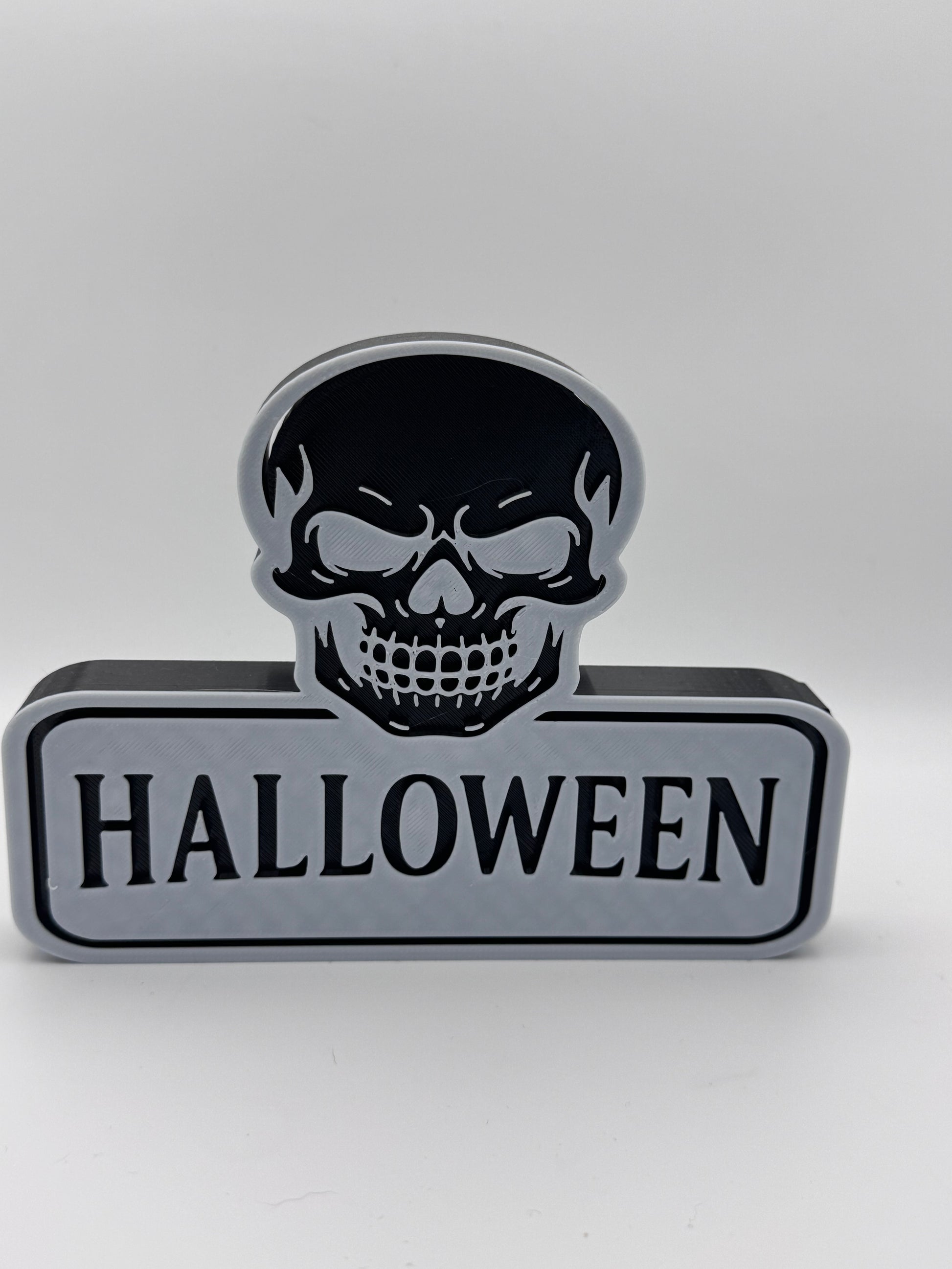 Wupperlike Halloween Dekoration mit Totenkopf und Schriftzug Halloween gruselige Halloween Dekoideen