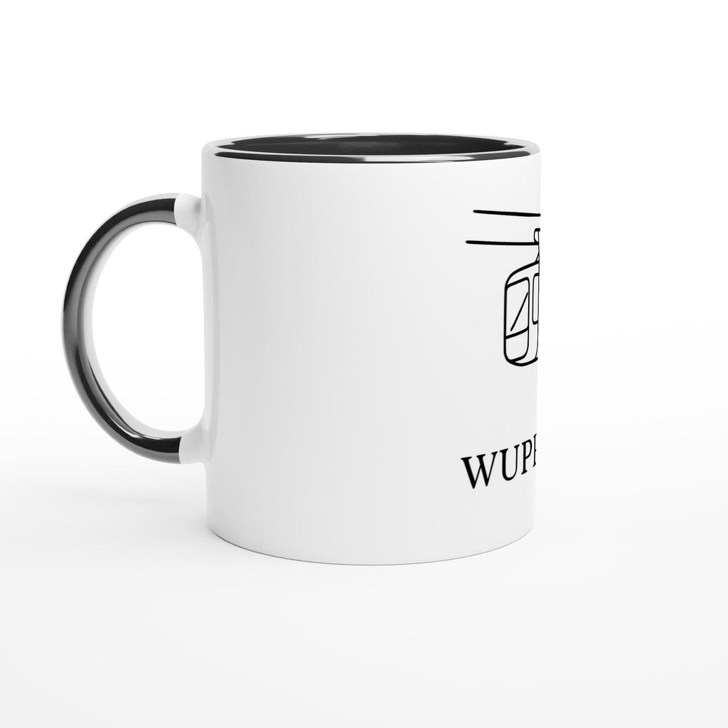 Wuppertal Schwebebahn Tasse – Minimal Line Art – Modernes Schwarz-Weiß Design – Wuppertal Geschenk – Architektur Tasse – Stadt Tasse