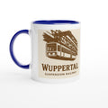 Wuppertal Schwebebahn Tasse – Vintage Retro Illustration – Suspension Railway – Nostalgie Geschenk – Wuppertal Souvenir – Retro Mug