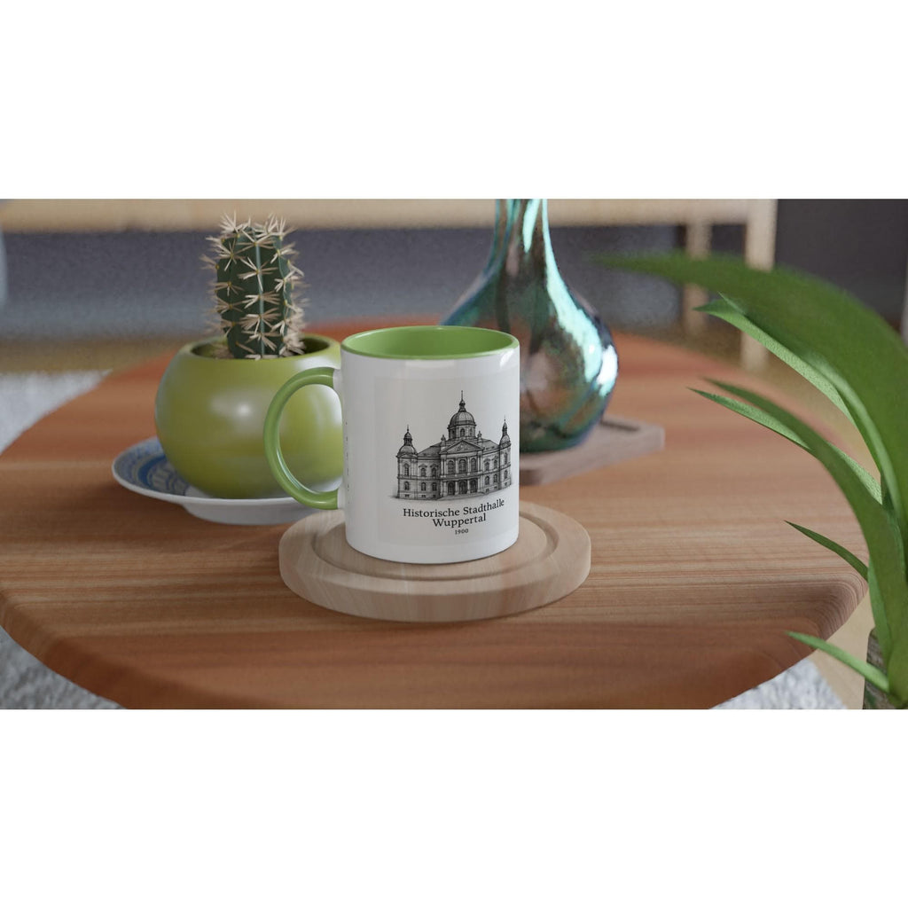 Wuppertal Stadthalle Tasse – Historische Architektur – Vintage Sketch Illustration – Wuppertal Geschenk – Kultur Tasse –Deutschland Souvenir