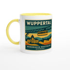 Wuppertal Skyline Tasse – Retro 70er Poster Style – Vintage City Mug – Wuppertal Geschenk – Architektur Tasse – Städte Souvenir