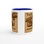 Tuffi Wuppertal Tasse – Vintage Sepia Illustration – Schwebebahn Elefant 1950 – Retro Stadtmotiv – Wuppertal Geschenk – Deutschland Souvenir