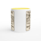 Tuffi Wuppertal Tasse – Minimal Line Art – Schwebebahn Elefant 1950 – Modernes Schwarz-Weiß Design – Wuppertal Geschenk – City Mug