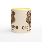Old English Bulldog Tasse – Sepia Vintage Portrait – Old English Bulldogger Kunst – Deutschland Geschenk – Haustier Liebhaber Becher
