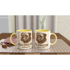 Old English Bulldog Tasse – Sepia Vintage Portrait – Old English Bulldogger Kunst – Deutschland Geschenk – Haustier Liebhaber Becher