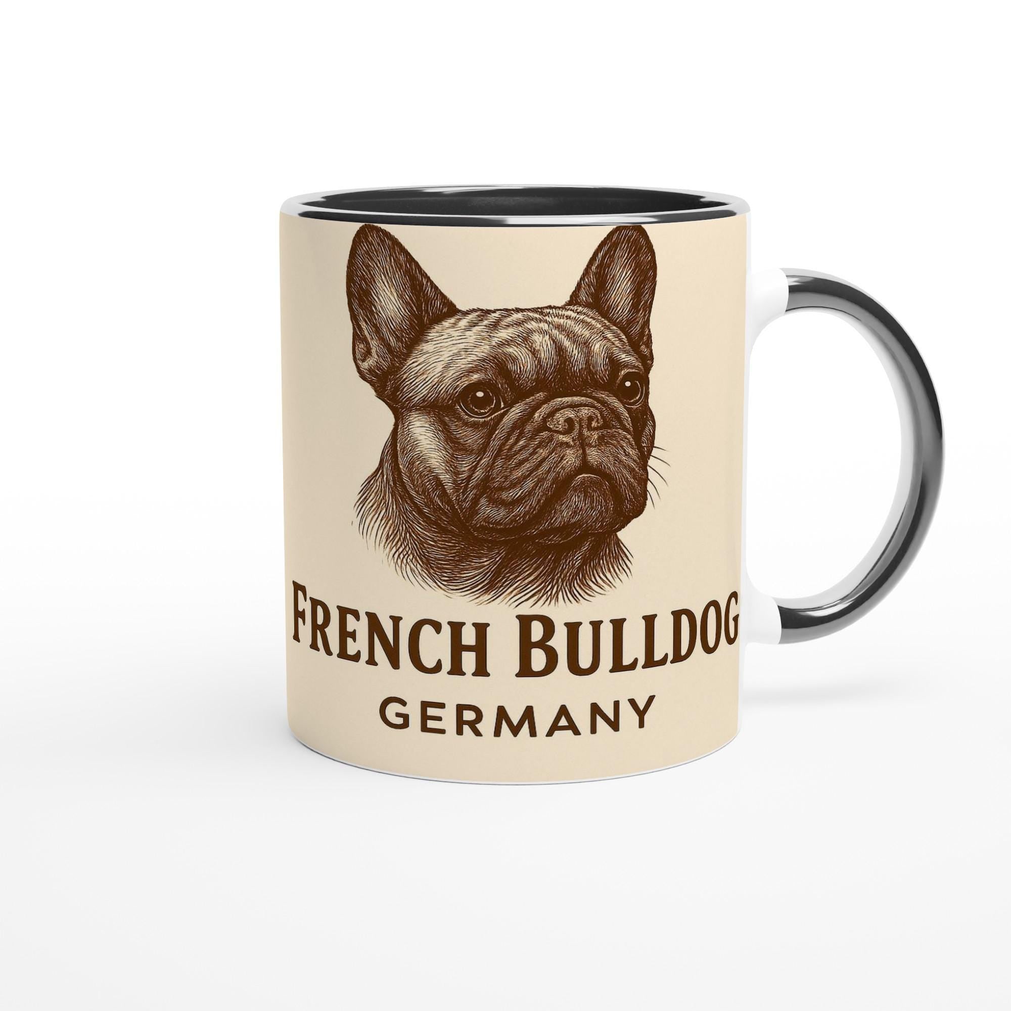 French Bulldog Tasse – Vintage Sepia Hundeporträt – Französische Bulldogge Geschenk – Dog Lover Mug – Haustier Tasse – Rasseportrait