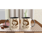 Husky Tasse – Sepia Vintage Dog Portrait – Siberian Husky Geschenk – Hunde Liebhaber Becher – Rasseportrait – Haustier Tasse