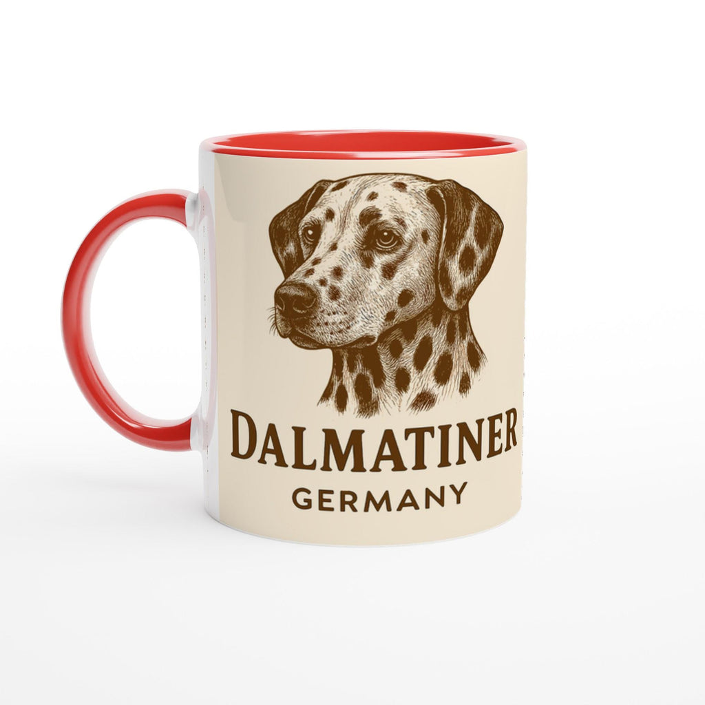 Dalmatiner Tasse – Sepia Vintage Hundeportrait – Dalmatiner Geschenk – Hundeliebhaber Becher – Rasseportrait Germany – Dog Mug