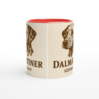Dalmatiner Tasse – Sepia Vintage Hundeportrait – Dalmatiner Geschenk – Hundeliebhaber Becher – Rasseportrait Germany – Dog Mug