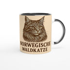 Norwegische Waldkatze Tasse für Katzenliebhaber – Nordic Forest Cat Mug für echte Waldkatzen-Fans & Tierfreunde