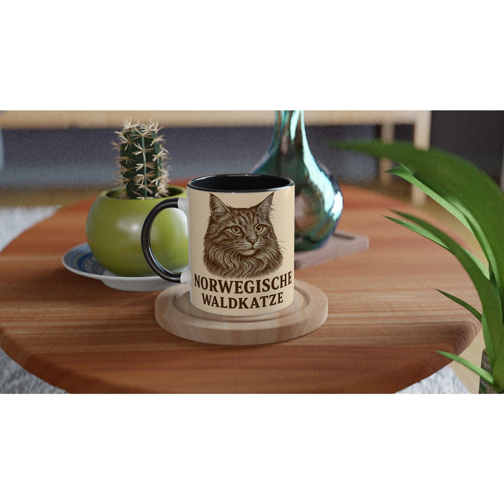 Norwegische Waldkatze Tasse für Katzenliebhaber – Nordic Forest Cat Mug für echte Waldkatzen-Fans & Tierfreunde