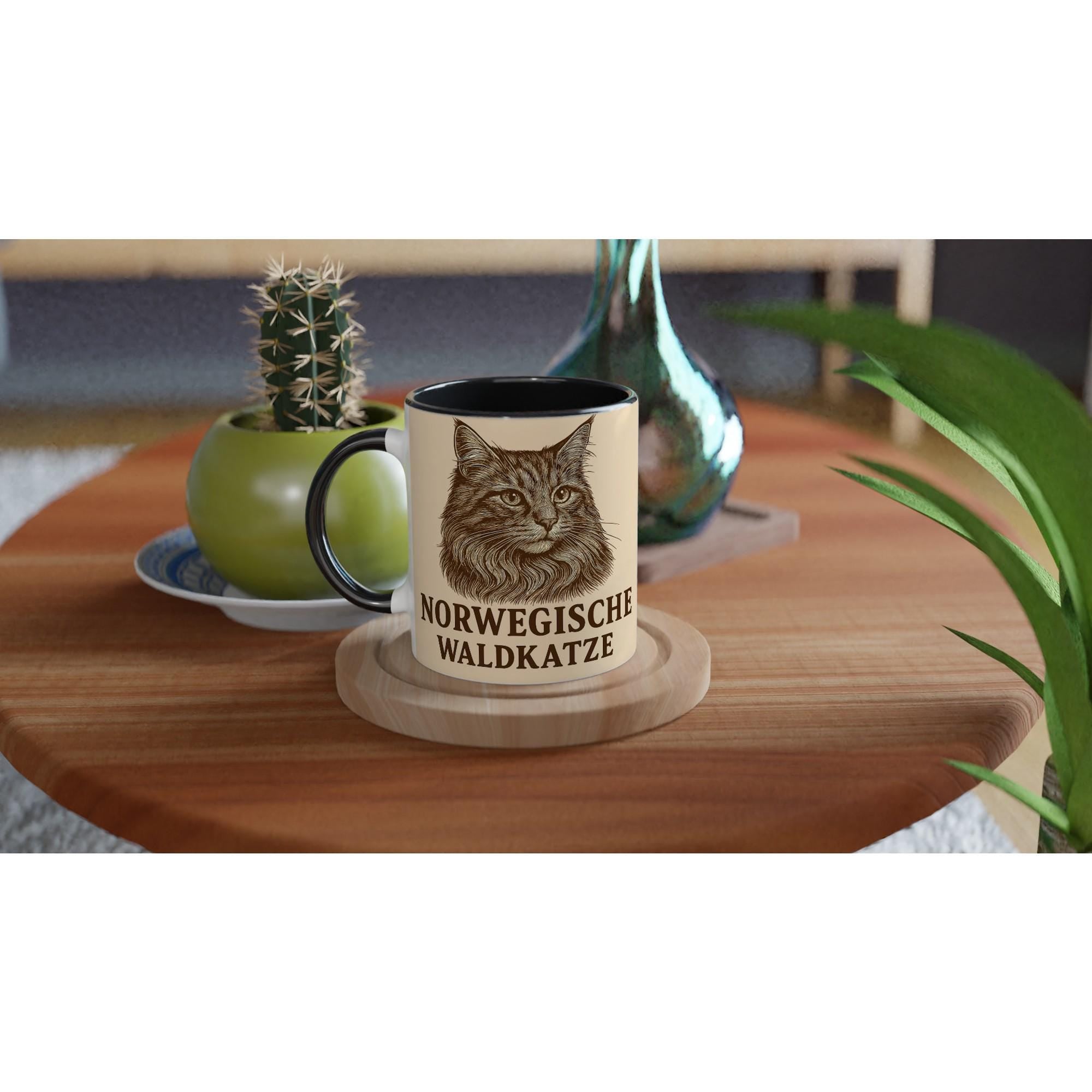 Norwegische Waldkatze Tasse für Katzenliebhaber – Nordic Forest Cat Mug für echte Waldkatzen-Fans & Tierfreunde