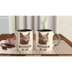 Russisch Blau Tasse für Katzenliebhaber – Russian Blue Cat Mug für echte Edelkatzen-Fans & Tierfreunde