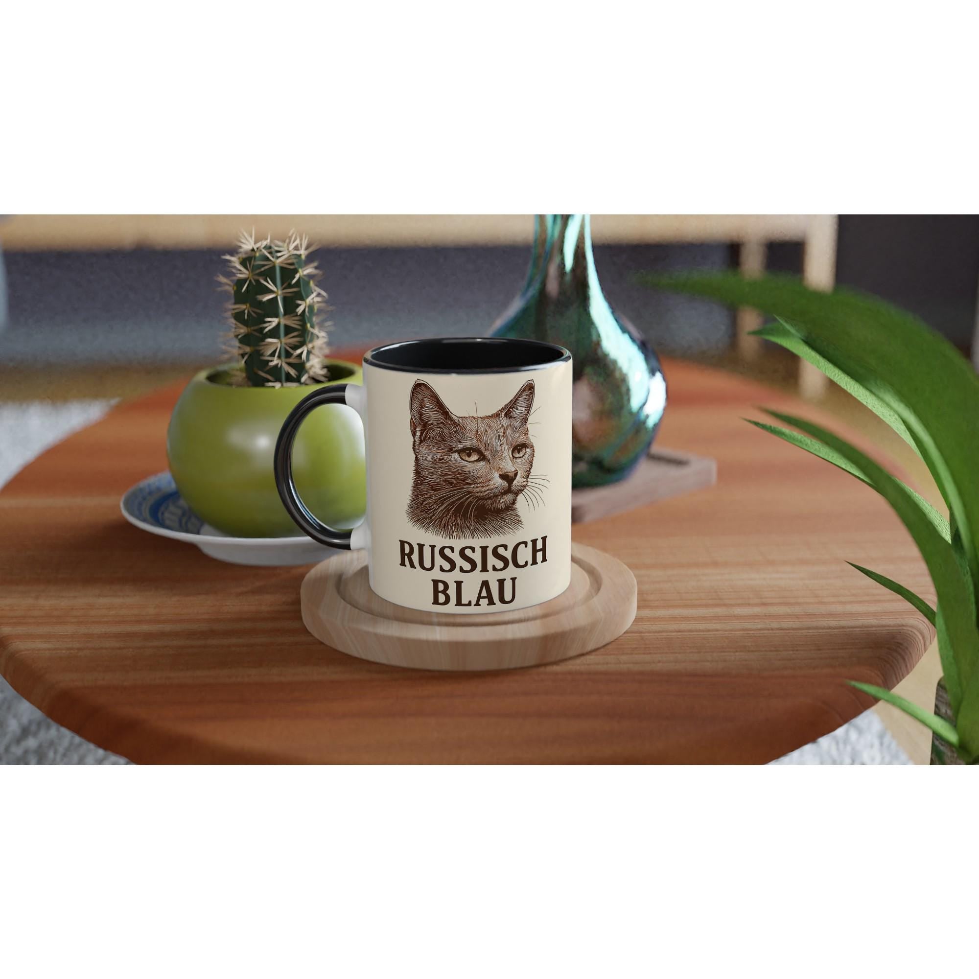 Russisch Blau Tasse für Katzenliebhaber – Russian Blue Cat Mug für echte Edelkatzen-Fans & Tierfreunde