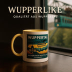 Zoo Wuppertal Tasse – Sepia Vintage Illustration – Eingangstor Kunstdruck – Wuppertal Geschenk – Tierpark Souvenir – Retro Design Mug
