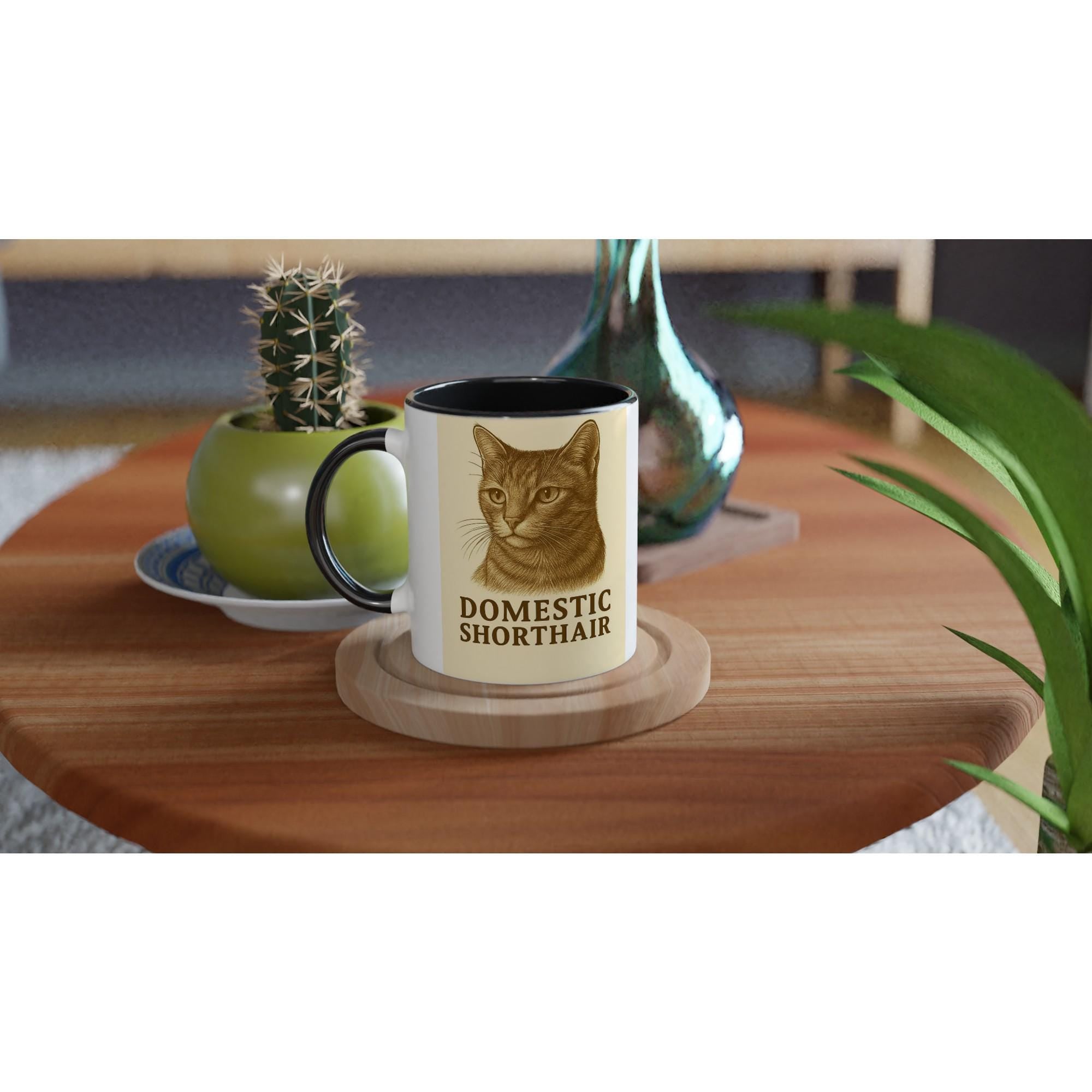 Domestic Shorthair Tasse für Katzenliebhaber – Kurzhaar Hauskatzen Mug für echte Stubentiger-Fans & Tierfreunde