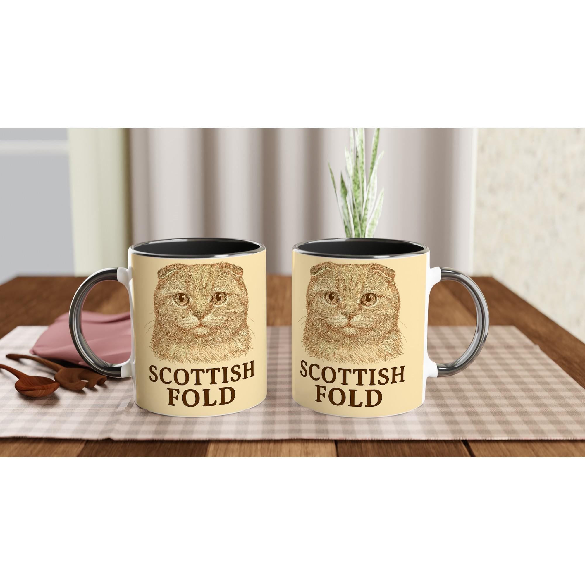 Scottish Fold Katze Tasse für Katzenliebhaber – Scottish Fold Mug für Knickohr-Fans & Edelkatzenfreunde
