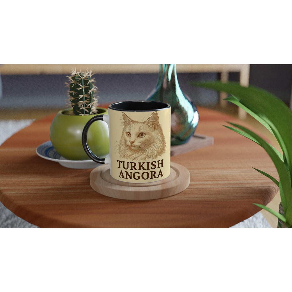 Angora Katze Tasse für Katzenliebhaber – Turkish Angora Mug für Flauschkönigin-Fans & Edelkatzenfreunde