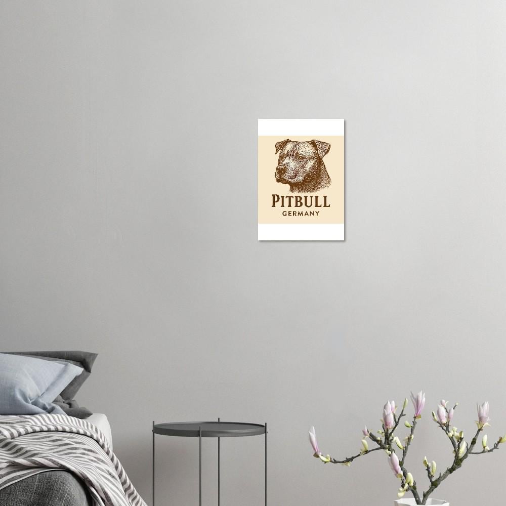 Stunning Portrait of Pitbull - Premium Matte Art Poster - Dog Lover Gift