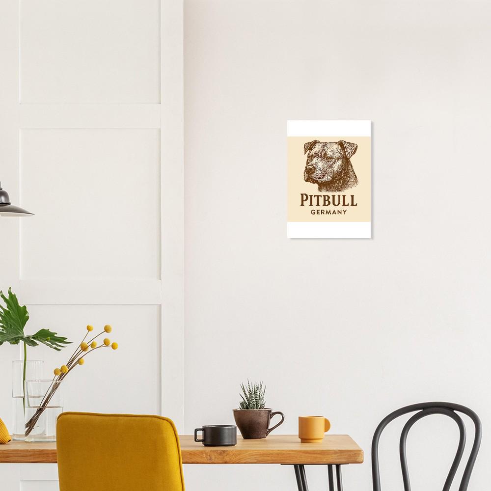 Stunning Portrait of Pitbull - Premium Matte Art Poster - Dog Lover Gift