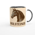 Holsteiner Pferd Line Art – Warmblut Illustration für Pferdeliebhaber – Elegantes Sportpferd Design