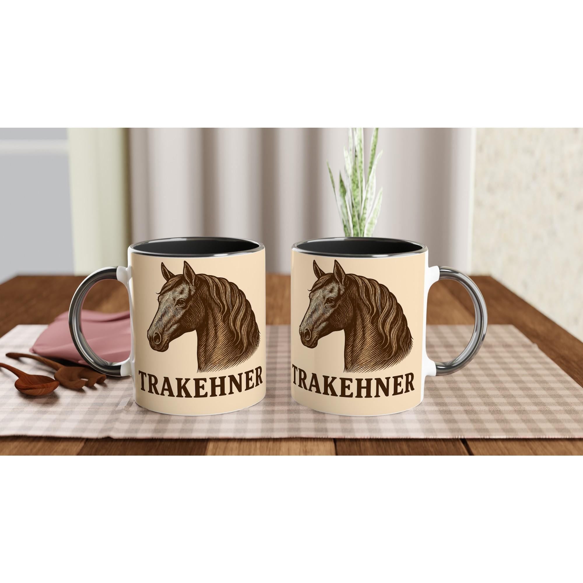 Trakehner Pferd Line Art – Edles Warmblut Design für Pferdeliebhaber – Trakhener Horse Illustration