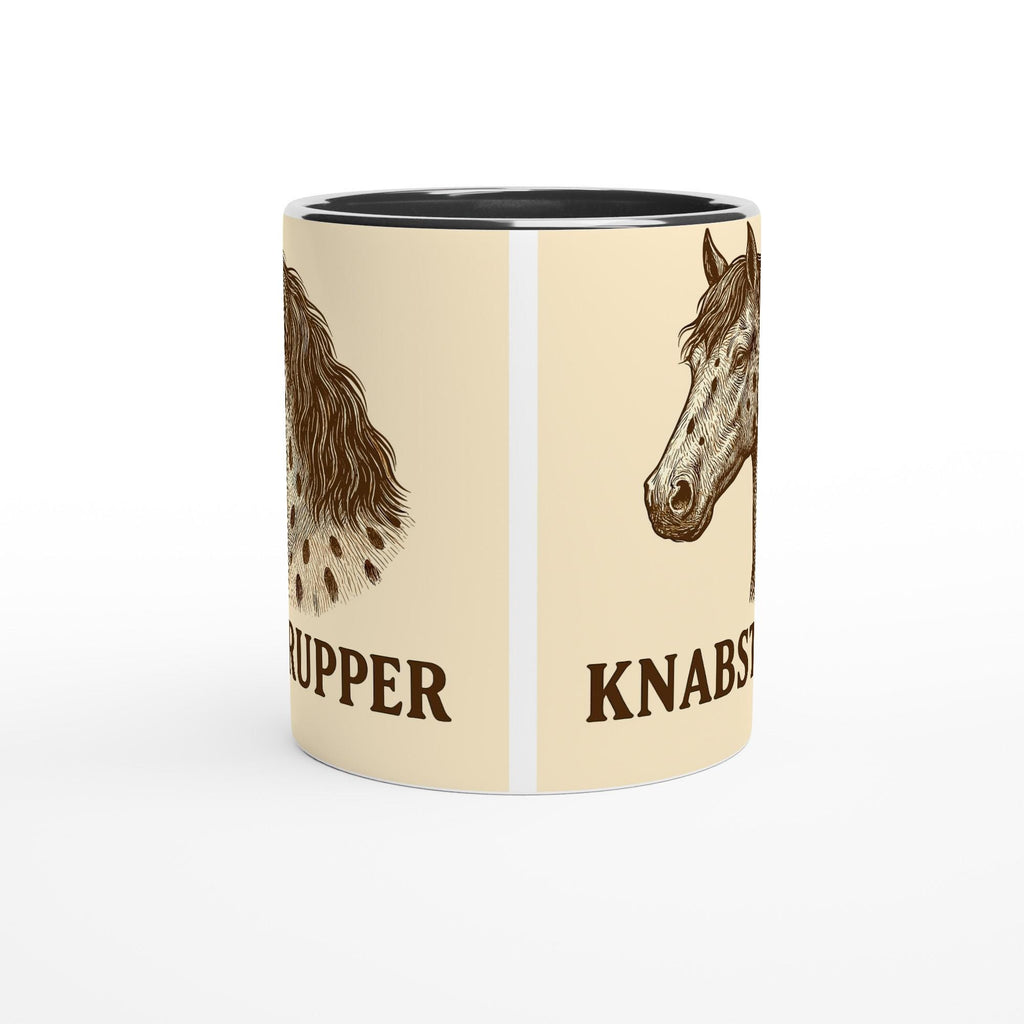 Knabstrupper Pferd Line Art – Gepunktetes Barockpferd Design für Pferdeliebhaber – Edle Warmblut Illustration