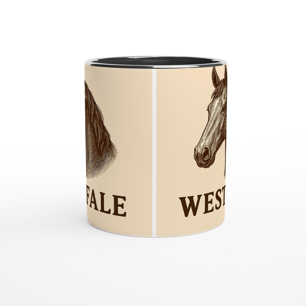 Westfale Pferd Line Art – Warmblut Illustration für Pferdeliebhaber – Edles Westfalen Reitsport Design